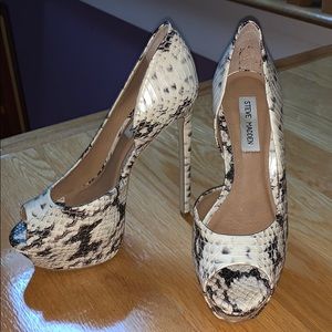 Snake Skin Steve Madden Heels